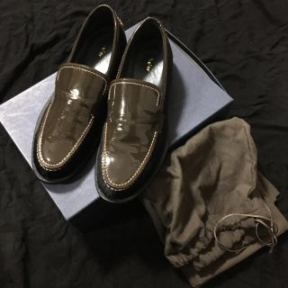 カラー(kolor)のkolor leather patent loafers size 6 1/2(ドレス/ビジネス)