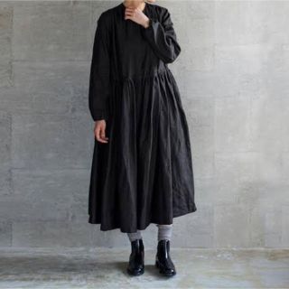 ネストローブ(nest Robe)のR & D.M.Co- ピマコットンリネンフロントオープンドレス(ロングワンピース/マキシワンピース)