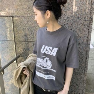 アパルトモンドゥーズィエムクラス(L'Appartement DEUXIEME CLASSE)のAP STUDIO クラッシックバイクTシャツ(Tシャツ(半袖/袖なし))