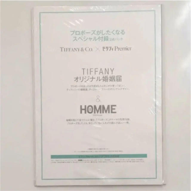 Tiffany & Co.(ティファニー)のティファニー  婚姻届 ハンドメイドのウェディング(その他)の商品写真