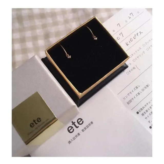 値下げ!☆ete☆ローズカット*ダイヤモンドのピアス 注目ショップ
