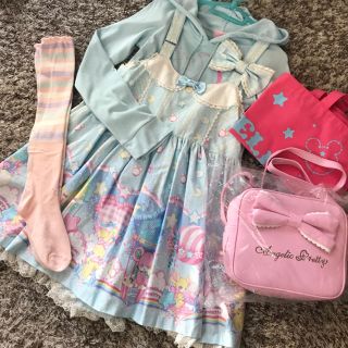 アンジェリックプリティー(Angelic Pretty)の新品 Angelic Pretty コットンキャンディショップ フルセット(セット/コーデ)