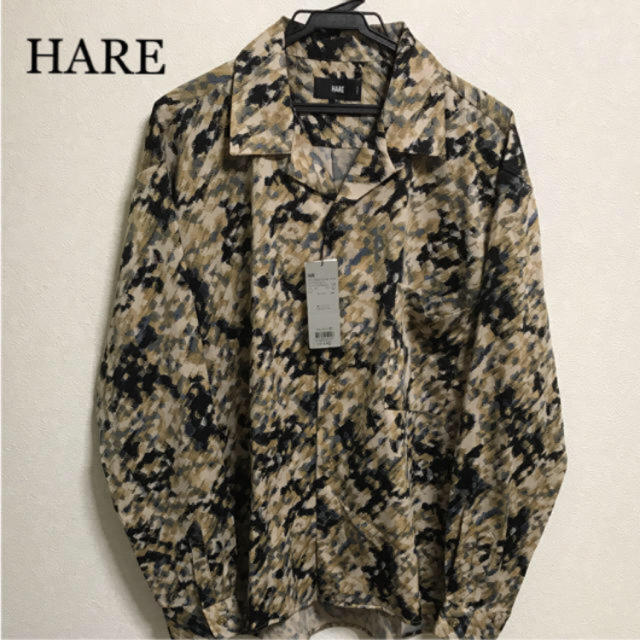 HARE(ハレ)のヴァイラスガラオープンネックシャツ(HARE)  MADE IN JAPAN メンズのトップス(シャツ)の商品写真