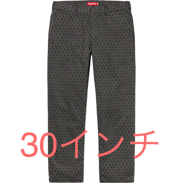 Supreme Work Pant "Black Monogram"