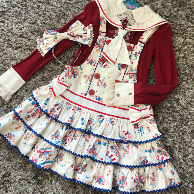 難あり Angelic Pretty Candy Fun Fair サロペット-