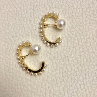 ザラ(ZARA)の#743   イヤカフデザイン  パールライン   ピアス(ピアス)