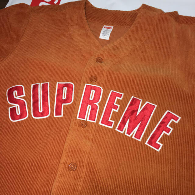 supreme baseball jersey オレンジs