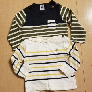 プチバトー(PETIT BATEAU)のプチバトー　長袖セット12m　(シャツ/カットソー)