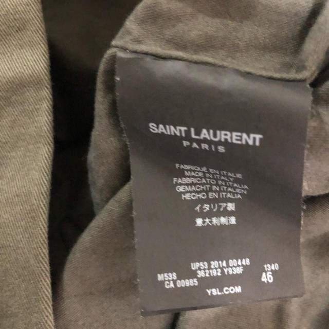 Saint Laurent(サンローラン)のsaint laurent paris ミリタリー コート ジャケット 46 メンズのジャケット/アウター(ブルゾン)の商品写真