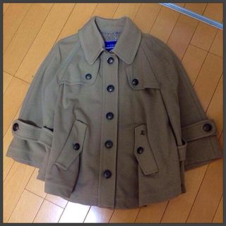 バーバリーブルーレーベル(BURBERRY BLUE LABEL)のバーバリーブルーレーベル♡ポンチョコート(ピーコート)