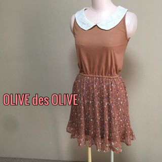 オリーブデオリーブ(OLIVEdesOLIVE)の OLIVE des  OLIVE♡切り替えワンピース プリーツ(ミニワンピース)