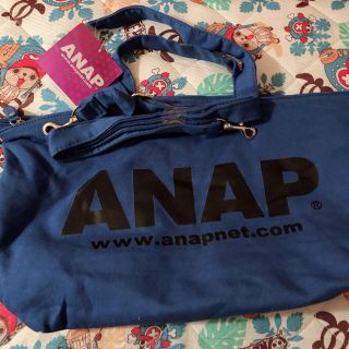 アナップ(ANAP)の新品★ANAPの2way★ショルダーバッグ♡ロゴ入り★カジュアルファッション(ショルダーバッグ)