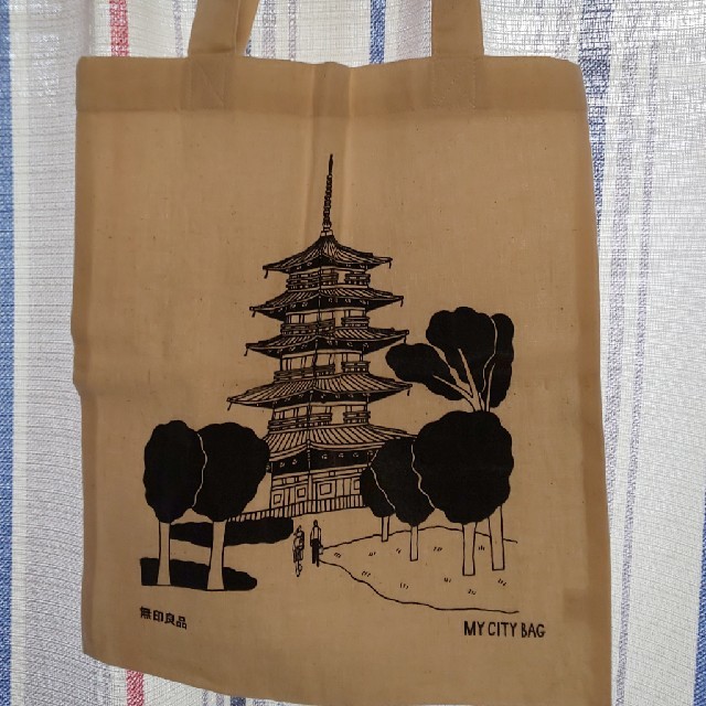 MUJI (無印良品)(ムジルシリョウヒン)の無印良品 エコバッグ 京都 レディースのバッグ(エコバッグ)の商品写真