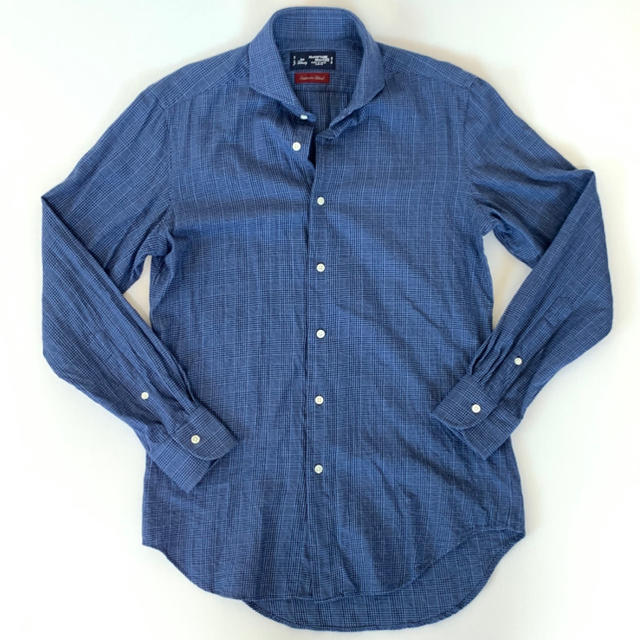 FINAMORE(フィナモレ)の◆美品◆鎌倉シャツ Maker's Shirt◆ネイビーチェック◆38-82 メンズのトップス(シャツ)の商品写真