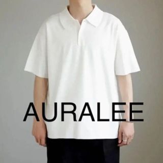 コモリ(COMOLI)の3回着用)19ss AURALEE ビッグサイズポロ(サイズ3)(ポロシャツ)