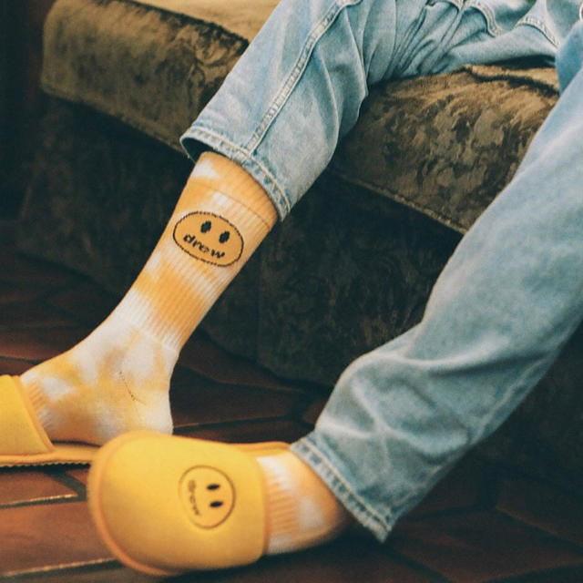 Drew Socks - Mustard Tie Dye