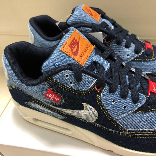 送料込み 28cm NIKE BY YOU Levi's AIR MAX 90 3