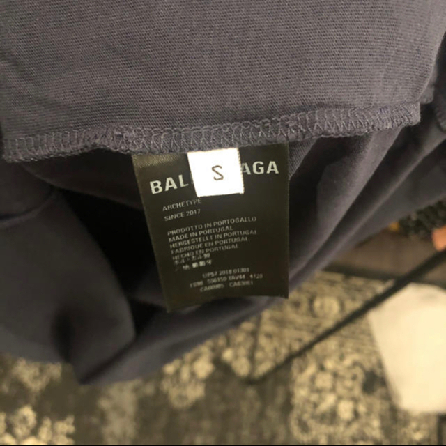 Balenciaga(バレンシアガ)の【BALENCIAGA】バレンシアガ/Tシャツ/ネイビー/S/極美品 メンズのトップス(Tシャツ/カットソー(半袖/袖なし))の商品写真