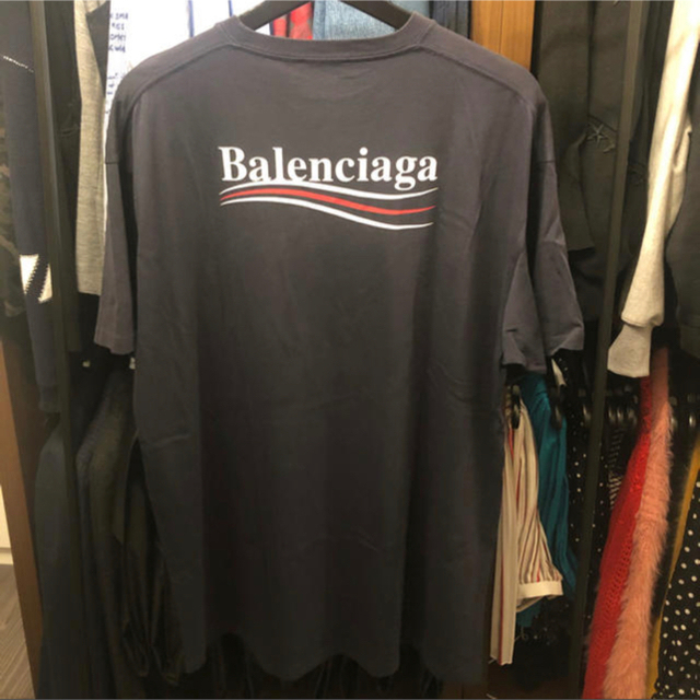 【BALENCIAGA】バレンシアガ/Tシャツ/ネイビー/S/極美品 | フリマアプリ ラクマ