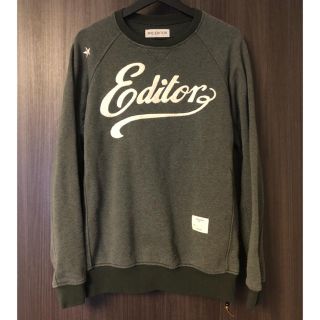 エムエスジイエム(MSGM)の値下げ【THE EDITOR】ザエディター/プルオーバー/グリーン/M/美品(スウェット)