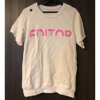 エムエスジイエム(MSGM)の値下げ【THE EDITOR】ザエディター/ショートスリーブ/白/S/美品(Tシャツ/カットソー(半袖/袖なし))