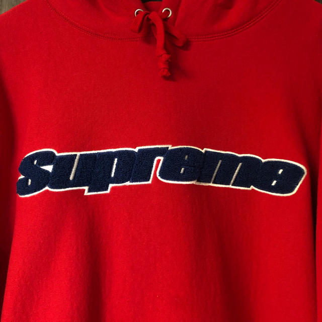 SALE【SUPREME】シュプリーム/フーディー/赤/XLサイズ/超美品 1