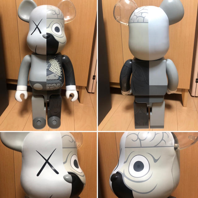 MEDICOM TOY(メディコムトイ)のtop様専用BE@RBRICK  KAWS 人体模型 1000％  エンタメ/ホビーのフィギュア(その他)の商品写真