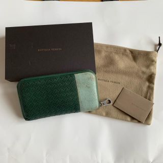 ボッテガヴェネタ(Bottega Veneta)のボッテガヴェネタ グリーン ウォレット 長財布(長財布)