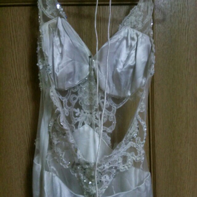 ホワイトロングドレス レディースのフォーマル/ドレス(ロングドレス)の商品写真