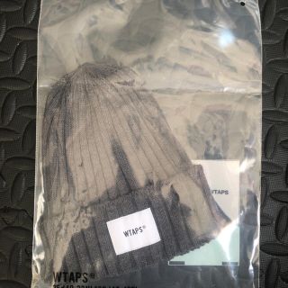 ダブルタップス(W)taps)のwtaps 19aw BEANIE 新品未使用タグ付き グレー(ニット帽/ビーニー)