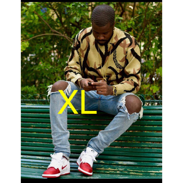 XL】Supreme Tribal Camo Sweater カモ セーター - ニット/セーター