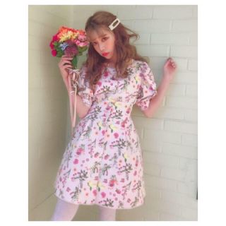 スワンキス(Swankiss)のswankiss ♡ 花柄 ワンピース ピンク(ひざ丈ワンピース)