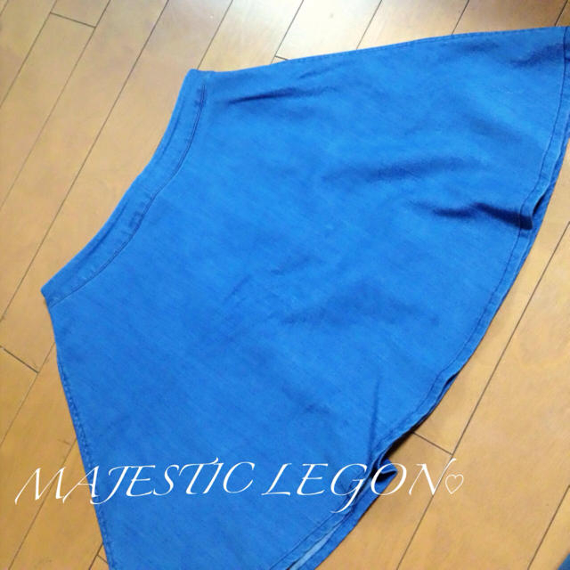 MAJESTIC LEGON(マジェスティックレゴン)のデニムサーキュラースカート♡♡ レディースのスカート(ミニスカート)の商品写真