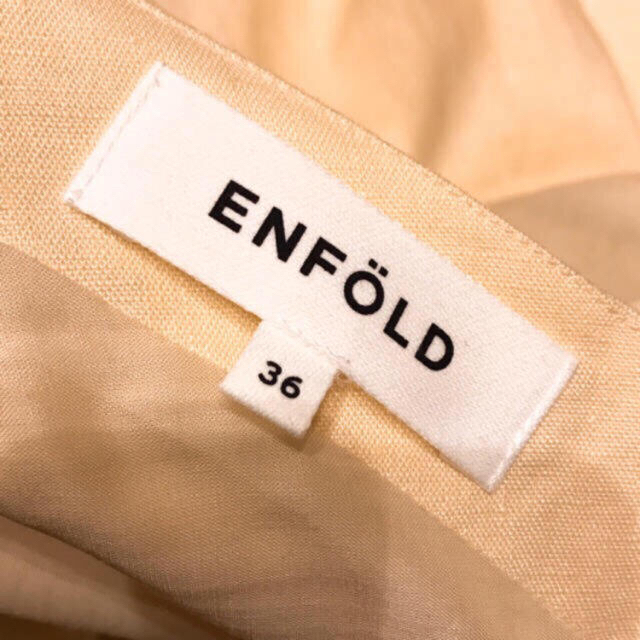 ENFOLD(エンフォルド)のエンフォルド 2018ss リネン バックオープン オールインワン ワンピース  レディースのパンツ(オールインワン)の商品写真