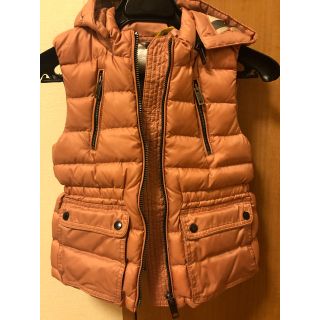 バーバリー(BURBERRY)の美品 バーバリー チルドレン ダウンベスト 4Y 104cm 女の子 キッズ(ジャケット/上着)