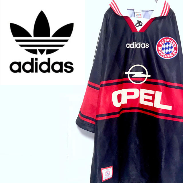 adidas(アディダス)のMASAKI様専用 アディダス☆バイエルン 97-99 半袖ユニフォーム  メンズのトップス(Tシャツ/カットソー(半袖/袖なし))の商品写真