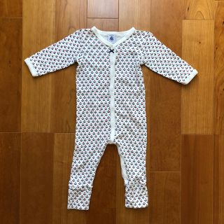 プチバトー(PETIT BATEAU)のプチバトー ロンパース 6m 67cm(ロンパース)