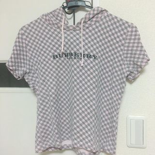 バーバリー(BURBERRY)の【期間限定セール】BURBERRY トップス(ピンクチェック) Mサイズ(カットソー(半袖/袖なし))