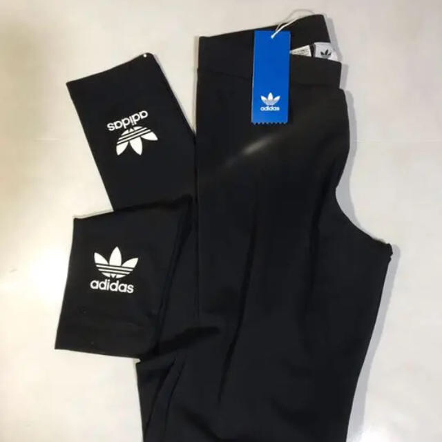 adidas(アディダス)のレギンス トレフォイル ロゴ アディダスオリジナルス レディースのレッグウェア(レギンス/スパッツ)の商品写真