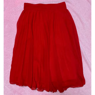 クレドソル(CLEF DE SOL)のクレドソル ロングスカート 赤(ロングスカート)