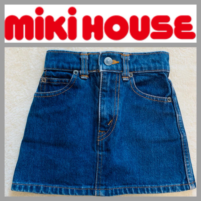 mikihouse(ミキハウス)のmiki HOUSE  ミキハウス デニムスカート  T93-B53 キッズ/ベビー/マタニティのキッズ服女の子用(90cm~)(スカート)の商品写真