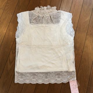 マジェスティックレゴン(MAJESTIC LEGON)の新品！札付き！マジェスティックレゴン レースブラウス！(カットソー(半袖/袖なし))