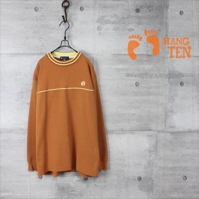 HANG TEN(ハンテン)の古着 HANGTEN ハンテン ワンポイント刺繍 オールドサーフ ロンt メンズのトップス(Tシャツ/カットソー(七分/長袖))の商品写真