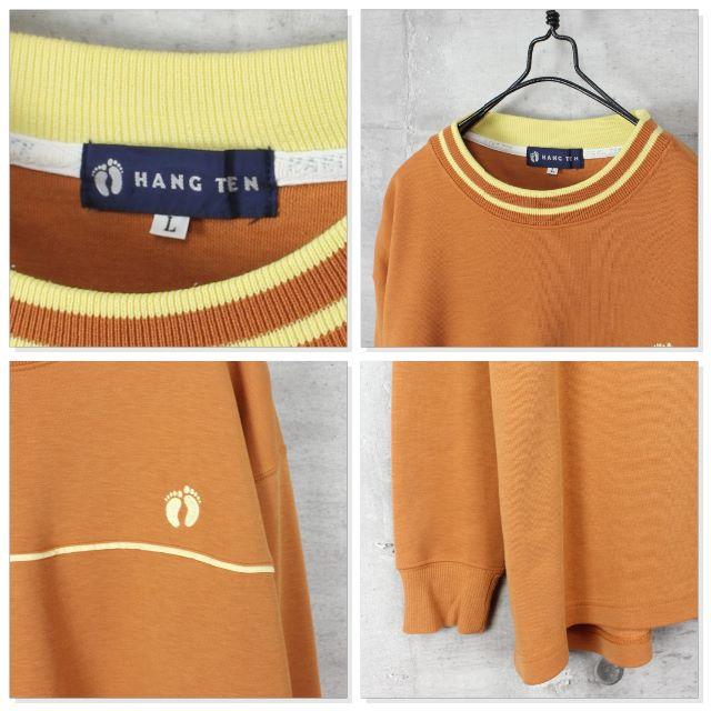 HANG TEN(ハンテン)の古着 HANGTEN ハンテン ワンポイント刺繍 オールドサーフ ロンt メンズのトップス(Tシャツ/カットソー(七分/長袖))の商品写真