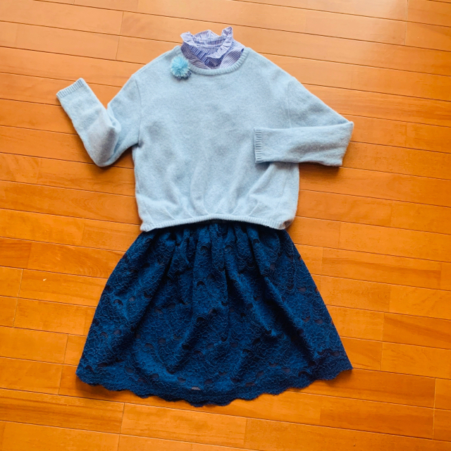 familiar(ファミリア)のファミリア150スカートロイヤルブルー☆☆☆ キッズ/ベビー/マタニティのキッズ服女の子用(90cm~)(スカート)の商品写真