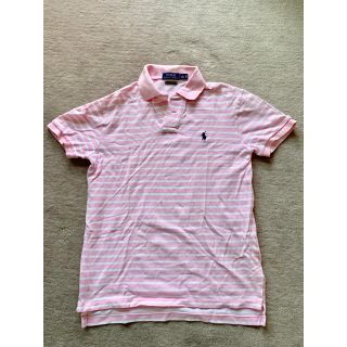 ポロラルフローレン(POLO RALPH LAUREN)のラルフローレン メンズ ピンクボーダー ポロシャツ(ポロシャツ)