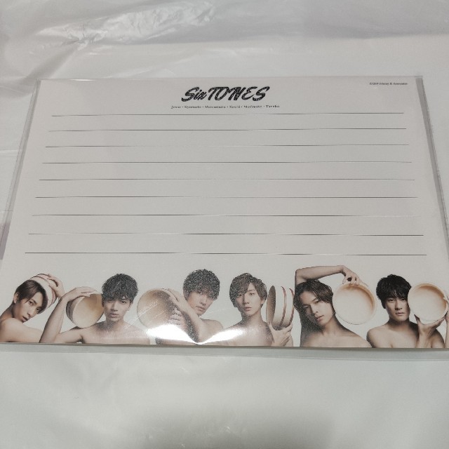 少年たち　SixTONES　レターセット エンタメ/ホビーのタレントグッズ(アイドルグッズ)の商品写真