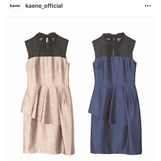 カエン(Kaene)のkaene カエン ドットチュールワンピース(ひざ丈ワンピース)