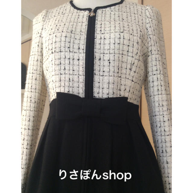 M'S GRACY - エムズグレイシー❤️リボン付きツイードドッキング