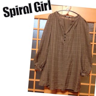 スパイラルガール(SPIRAL GIRL)の【新品】Spiral Girl★チェック柄シースルーワンピース(ミニワンピース)